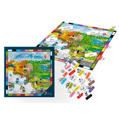 Duhový rok: Zahraj si 7 her a poznej barvy i roční období!